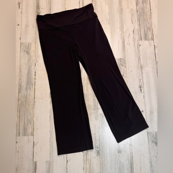 Zella Wide Leg Legging High Waist Capri Black L - Picture 1 of 5